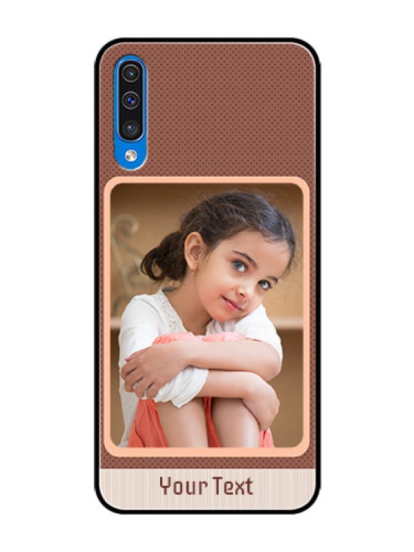 Custom Galaxy A30s Custom Glass Phone Case  - Simple Pic Upload Design