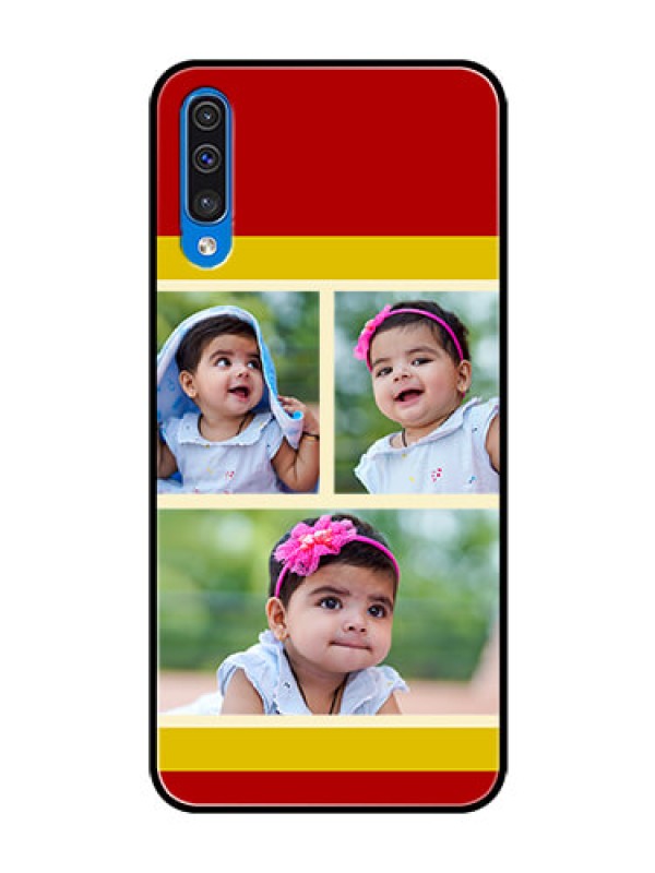 Custom Galaxy A30s Custom Glass Mobile Case  - Multiple Pic Upload Design