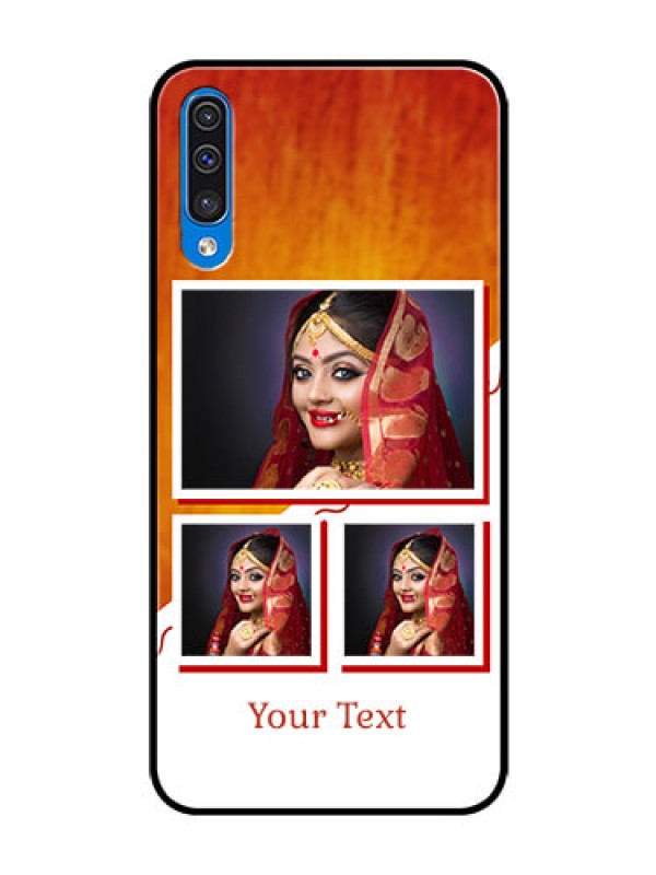 Custom Galaxy A30s Custom Glass Phone Case  - Wedding Memories Design  