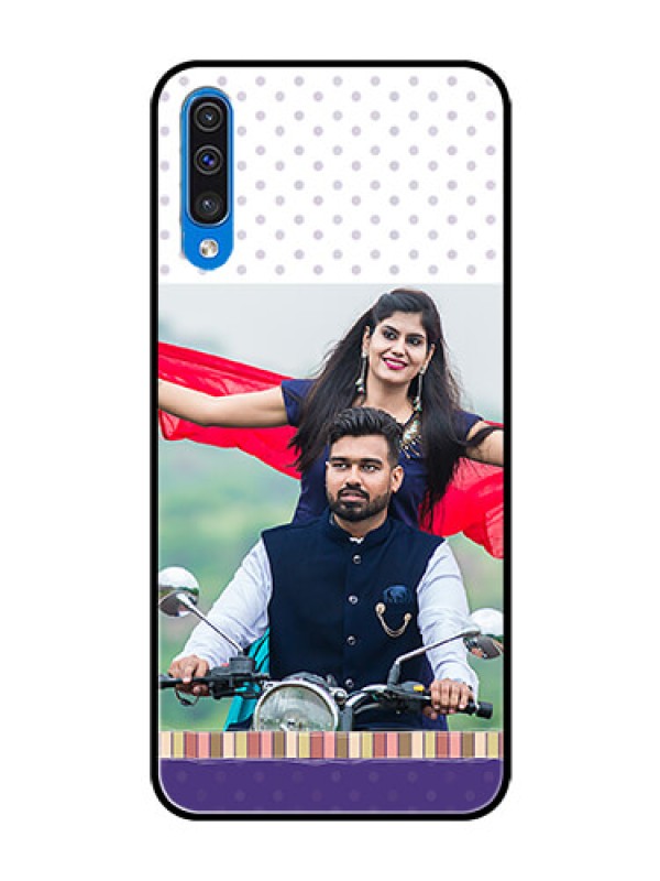 Custom Galaxy A30s Photo Printing on Glass Case  - Cute Family Design