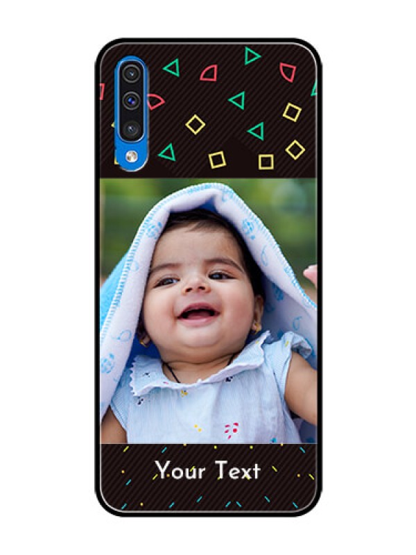 Custom Galaxy A30s Custom Glass Phone Case  - with confetti birthday design