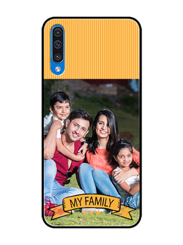 Custom Galaxy A30s Custom Glass Phone Case  - My Family Design