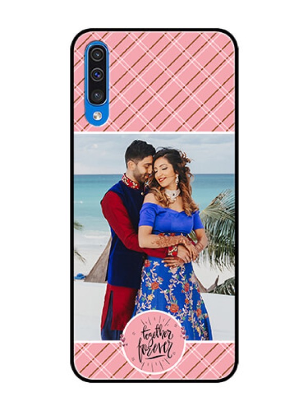 Custom Galaxy A30s Personalized Glass Phone Case  - Together Forever Design