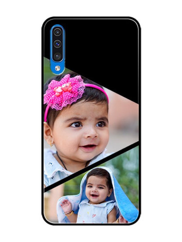 Custom Galaxy A30s Custom Glass Phone Case  - Semi Cut Design