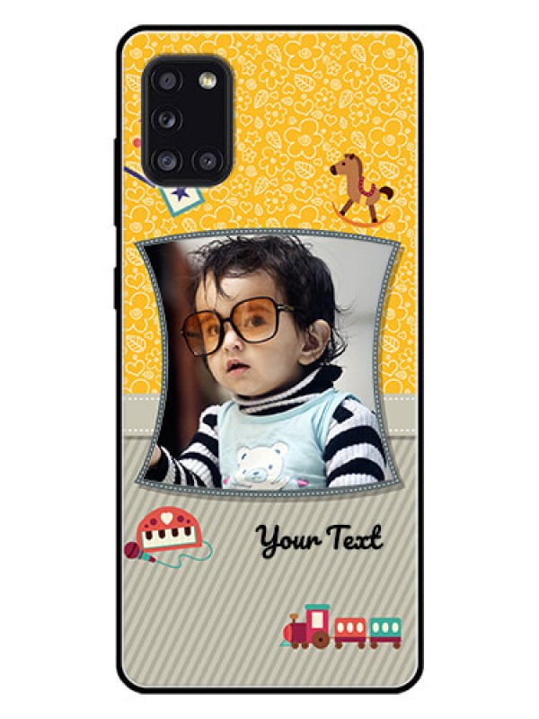Custom Galaxy A31 Personalized Glass Phone Case  - Baby Picture Upload Design