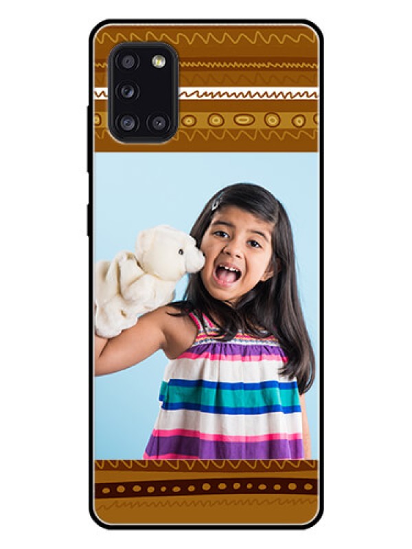 Custom Galaxy A31 Custom Glass Phone Case  - Friends Picture Upload Design 