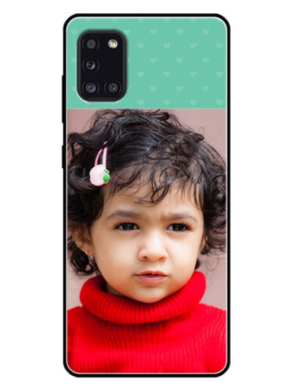 Custom Galaxy A31 Custom Glass Phone Case  - Lovers Picture Design