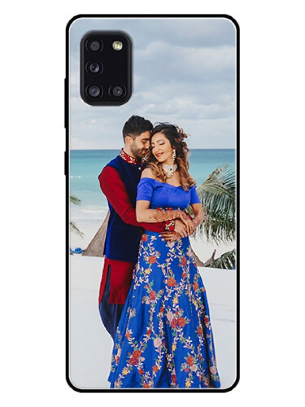 Custom Galaxy A31 Photo Printing on Glass Case  - Upload Full Picture Design