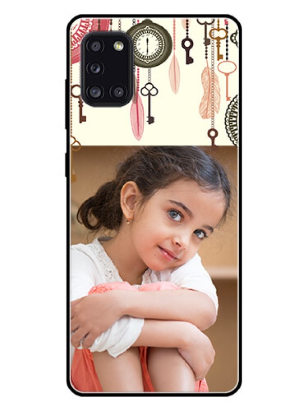 Custom Galaxy A31 Custom Glass Mobile Case  - Boho Style Design