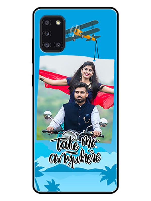Custom Galaxy A31 Custom Glass Mobile Case  - Traveller Design 