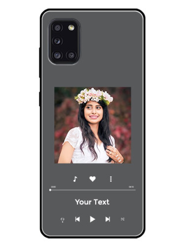 Custom Galaxy A31 Custom Glass Mobile Case - Play The Music Design