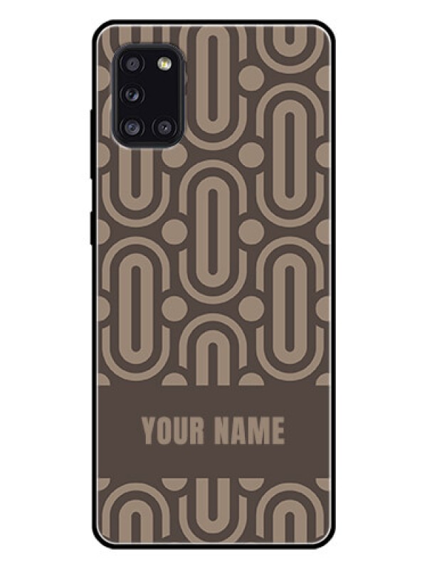Custom Galaxy A31 Custom Glass Phone Case - Captivating Zero Pattern Design