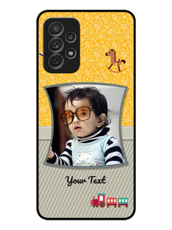 Custom Galaxy A32 Personalized Glass Phone Case - Baby Picture Upload Design