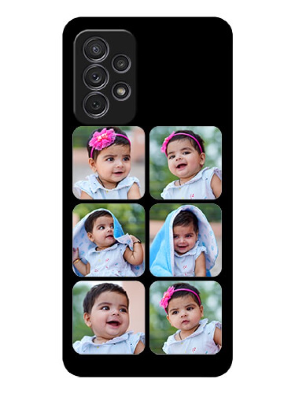 Custom Galaxy A32 Photo Printing on Glass Case - Multiple Pictures Design