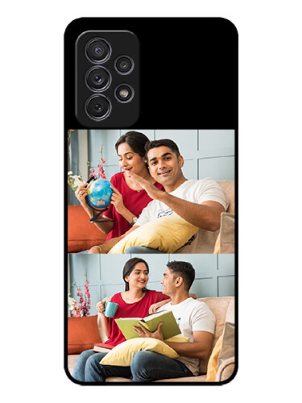 Custom Galaxy A32 2 Images on Glass Phone Cover