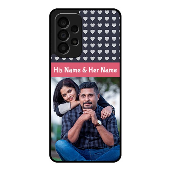 Galaxy A33 5G Custom Glass Mobile Case - Love Symbols Design