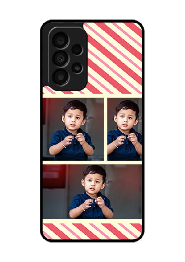 Galaxy A33 5G Personalized Glass Phone Case - Picture Upload Mobile Case Design