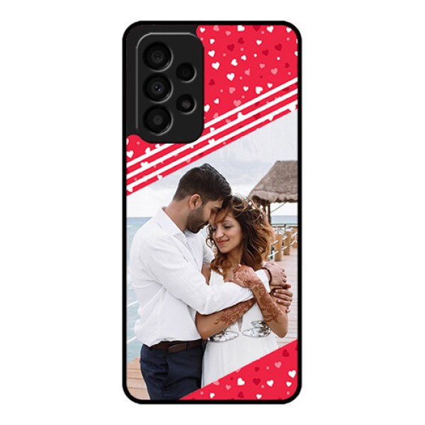 Galaxy A33 5G Custom Glass Mobile Case - Valentines Gift Design