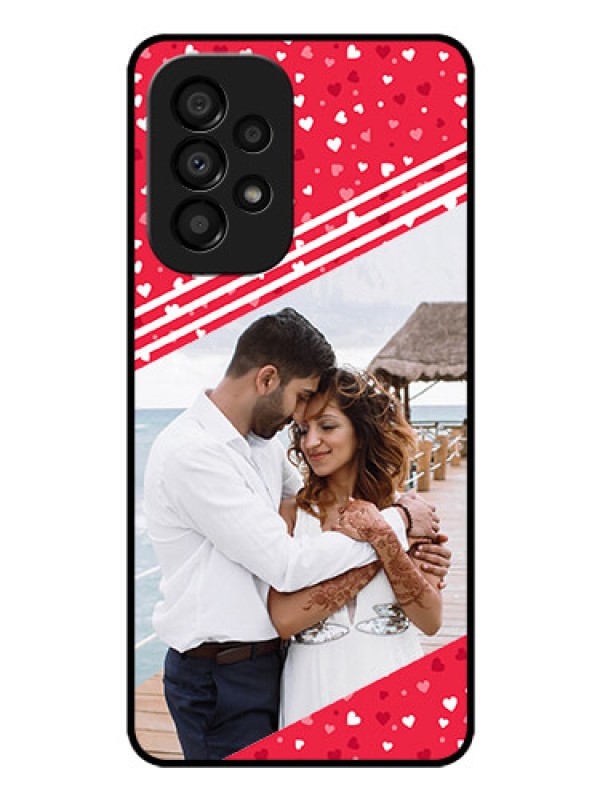 Custom Galaxy A33 5G Custom Glass Mobile Case - Valentines Gift Design