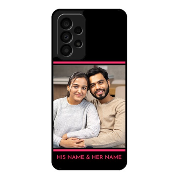 Galaxy A33 5G Custom Glass Mobile Case - with Add Text Design