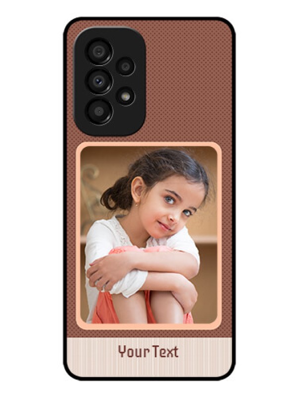 Custom Galaxy A33 5G Custom Glass Phone Case - Simple Pic Upload Design