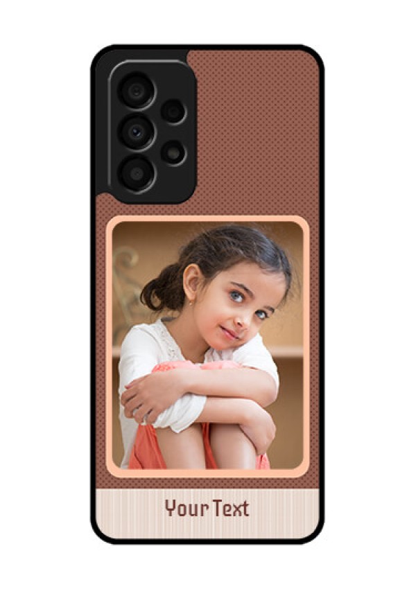 Galaxy A33 5G Custom Glass Phone Case - Simple Pic Upload Design