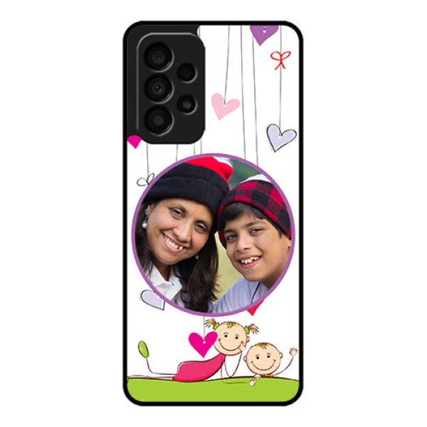 Galaxy A33 5G Photo Printing on Glass Case - Cute Kids Phone Case Design