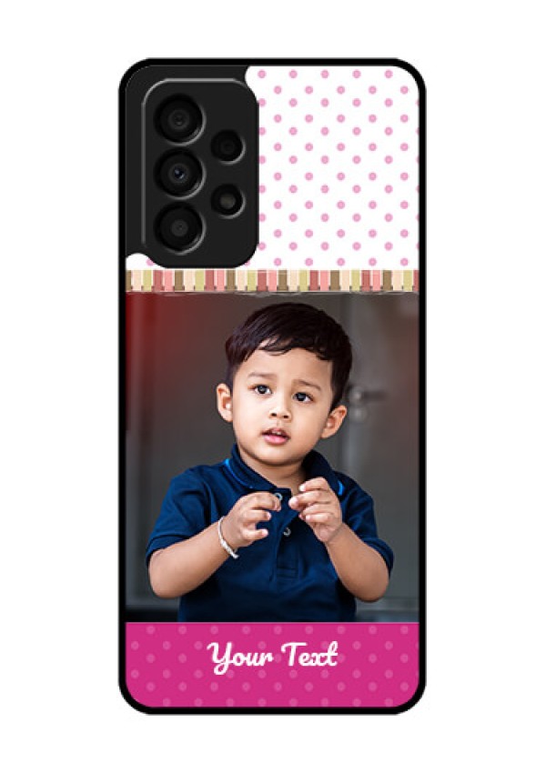 Galaxy A33 5G Photo Printing on Glass Case - Cute Girls Cover Design