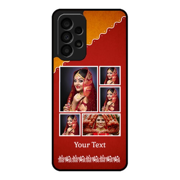 Galaxy A33 5G Personalized Glass Phone Case - Wedding Pic Upload Design Galaxy A33 5G Personalized Glass Phone Case - Wedding Pic Upload Design