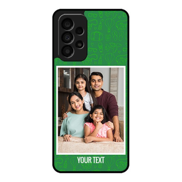 Galaxy A33 5G Personalized Glass Phone Case - Picture Upload Design