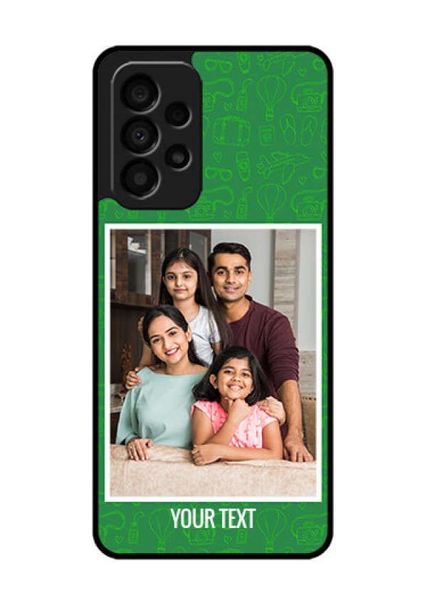 Galaxy A33 5G Personalized Glass Phone Case - Picture Upload Design