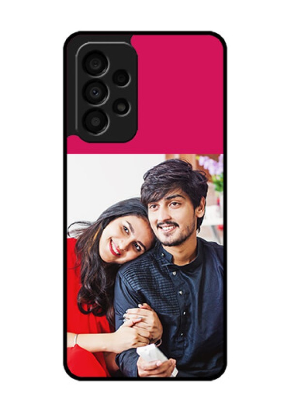 Galaxy A33 5G Custom Glass Mobile Case - Anniversary Cover Design
