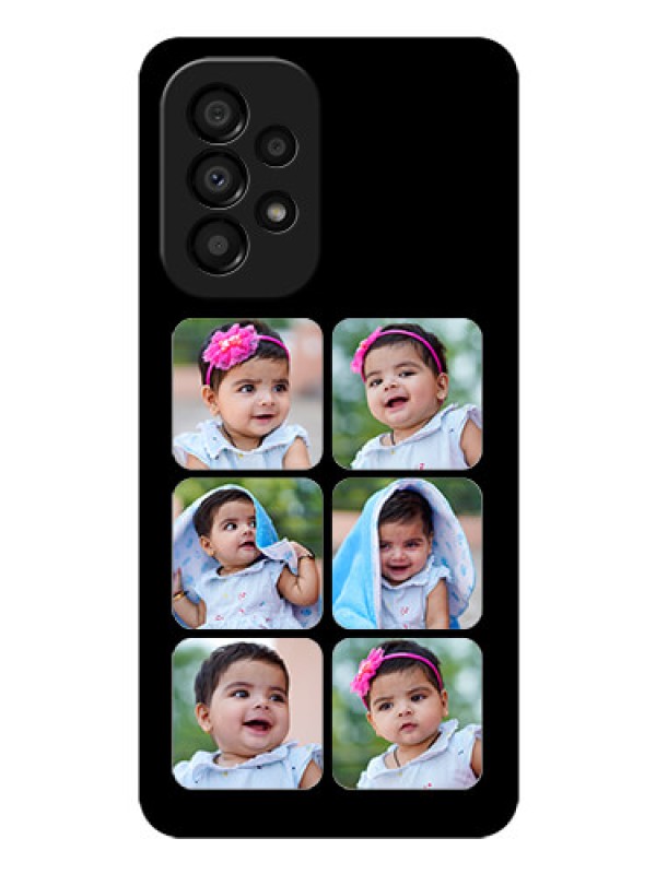 Custom Galaxy A33 5G Photo Printing on Glass Case - Multiple Pictures Design
