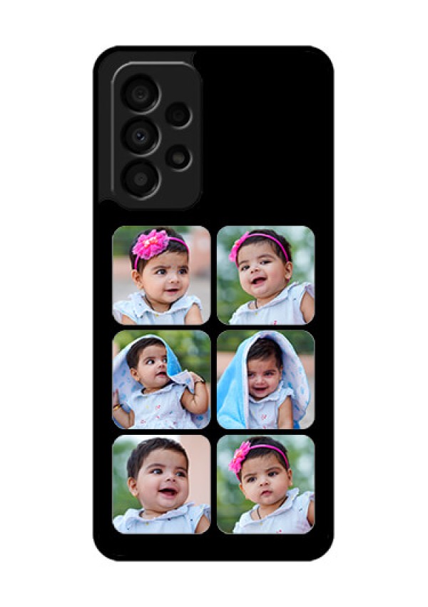 Galaxy A33 5G Photo Printing on Glass Case - Multiple Pictures Design