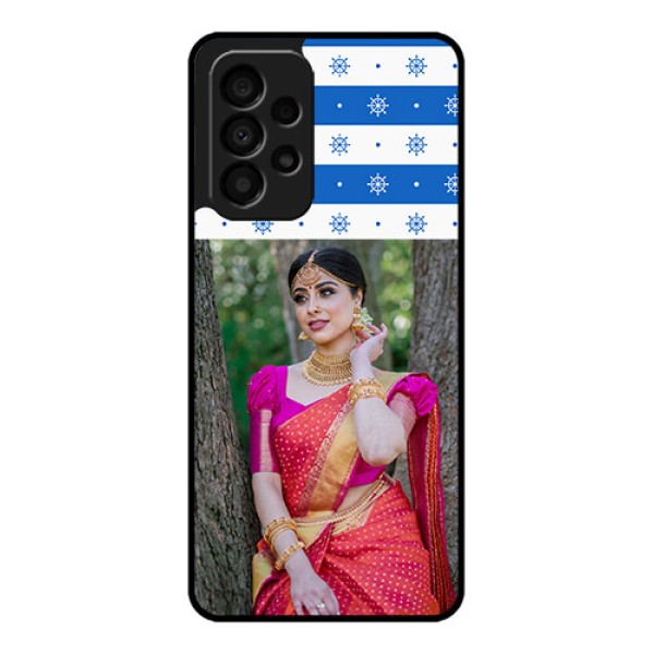 Galaxy A33 5G Photo Printing on Glass Case - Snow Pattern Design