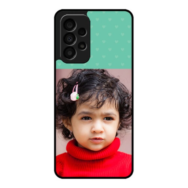 Galaxy A33 5G Custom Glass Phone Case - Lovers Picture Design