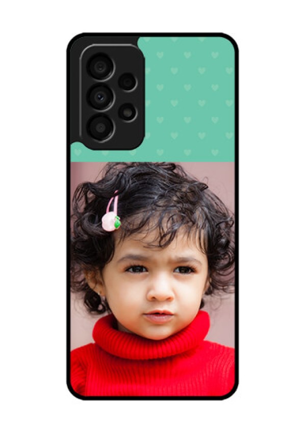 Galaxy A33 5G Custom Glass Phone Case - Lovers Picture Design