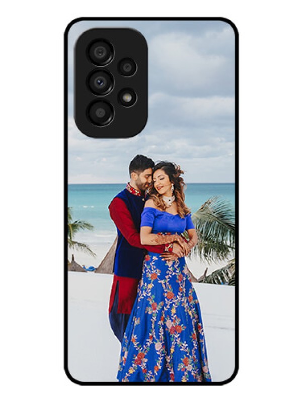 Custom Galaxy A33 5G Photo Printing on Glass Case - Upload Full Picture Design
