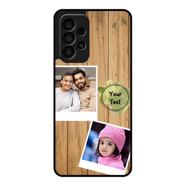 Galaxy A33 5G Custom Glass Phone Case - Wooden Texture Design Galaxy A33 5G Custom Glass Phone Case - Wooden Texture Design