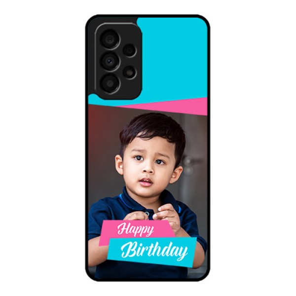 Galaxy A33 5G Personalized Glass Phone Case - Image Holder with 2 Color Design Galaxy A33 5G Personalized Glass Phone Case - Image Holder with 2 Color Design