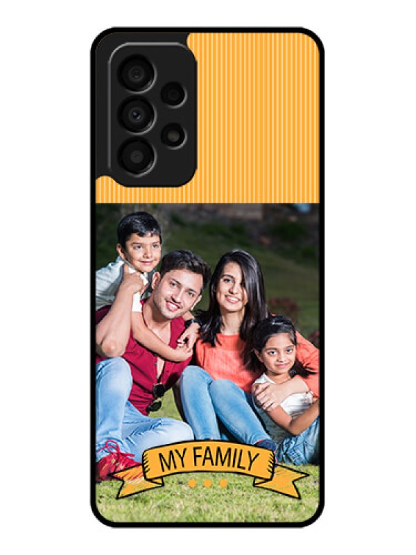 Custom Galaxy A33 5G Custom Glass Phone Case - My Family Design