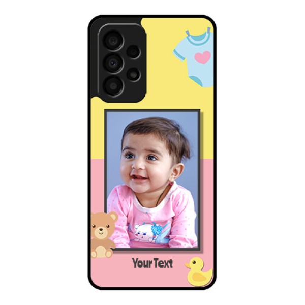 Galaxy A33 5G Photo Printing on Glass Case - Kids 2 Color Design