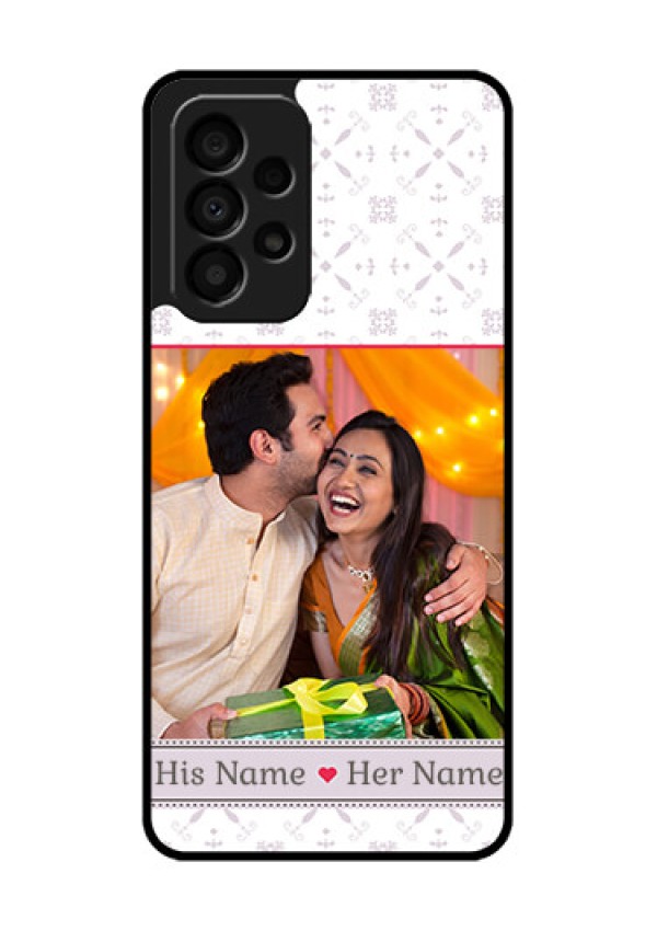 Galaxy A33 5G Custom Glass Mobile Case - with Photo and Ethnic Design