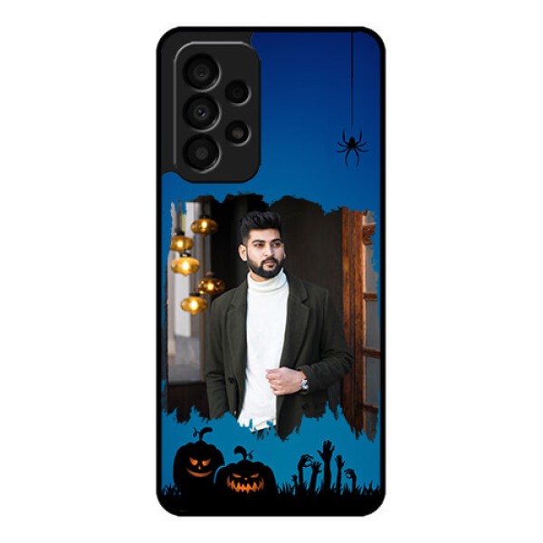 Galaxy A33 5G Photo Printing on Glass Case - with pro Halloween design Galaxy A33 5G Photo Printing on Glass Case - with pro Halloween design