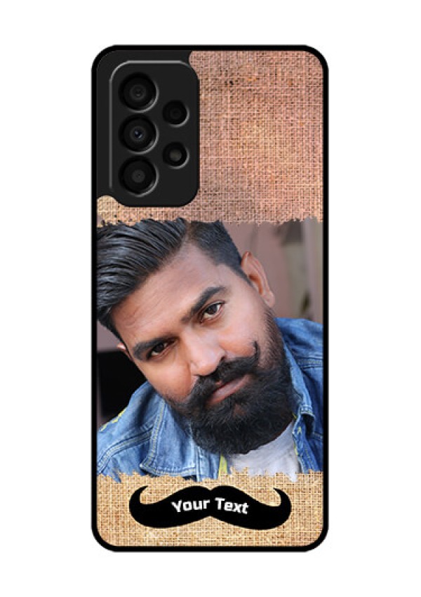 Galaxy A33 5G Personalized Glass Phone Case - with Texture Design