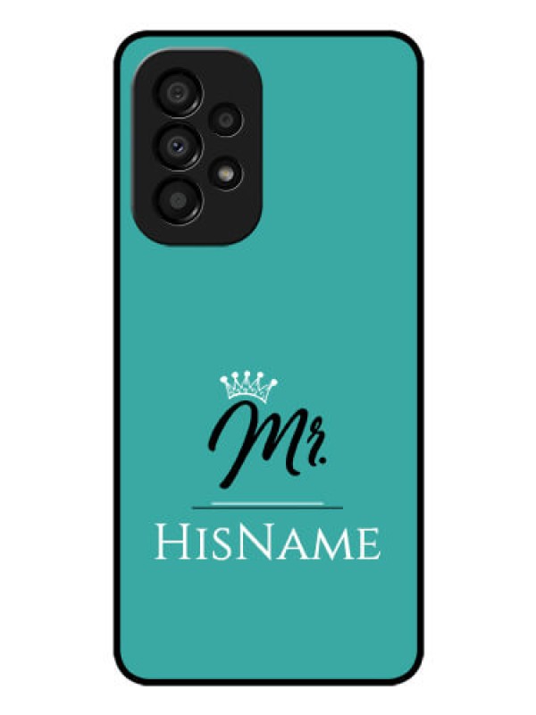 Custom Galaxy A33 5G Custom Glass Phone Case Mr with Name