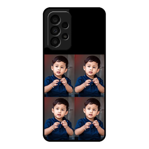 Galaxy A33 5G 4 Image Holder on Glass Mobile Cover