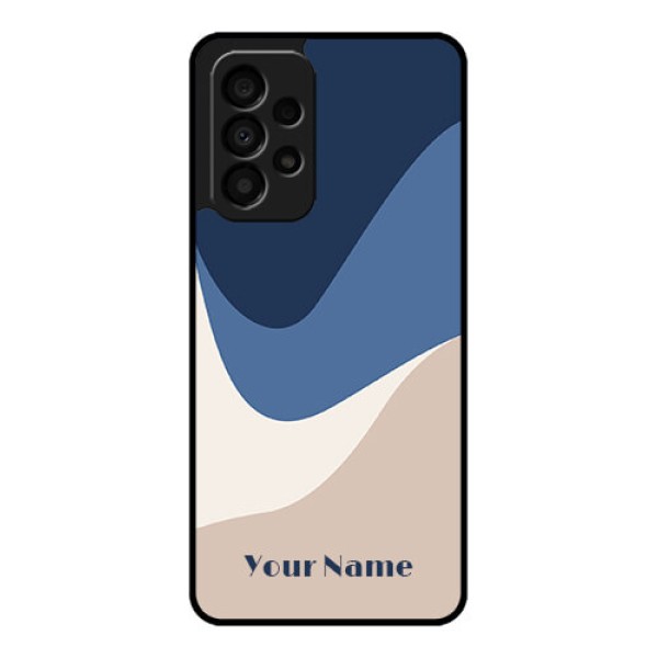Galaxy A33 5G Custom Glass Phone Case - Abstract Drip Art Design