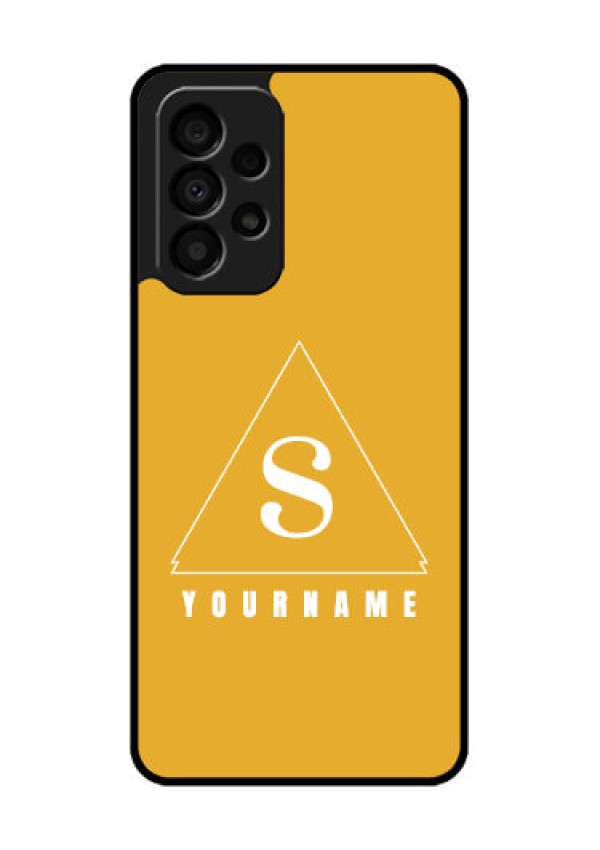 Galaxy A33 5G Personalized Glass Phone Case - simple triangle Design