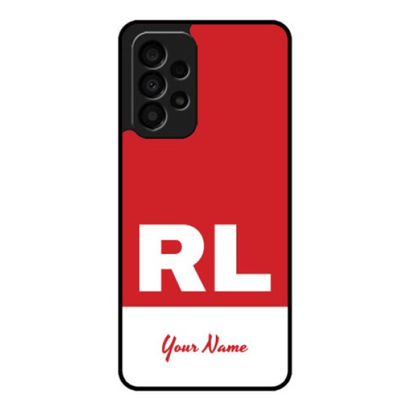 Galaxy A33 5G Personalized Glass Phone Case - dual tone custom text Design Galaxy A33 5G Personalized Glass Phone Case - dual tone custom text Design